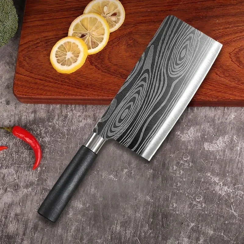 Damascus Pattern Stainless Steel Kitchen Knife Set